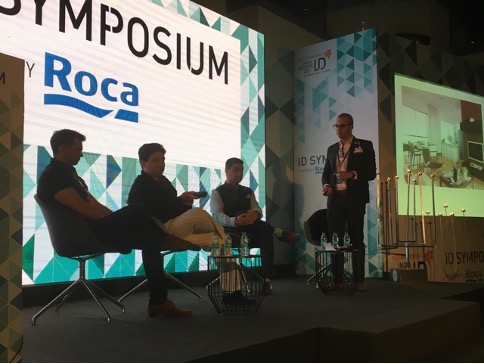 Forum speaker on stage